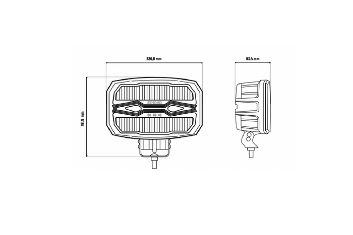 LED work lamp reflector KAMAR X-SPIDER NINJA L3443 80xLED 80W