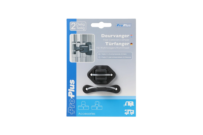 ProPlus 362622PMBK Caravan Door Latch, Black Door Holding Handle