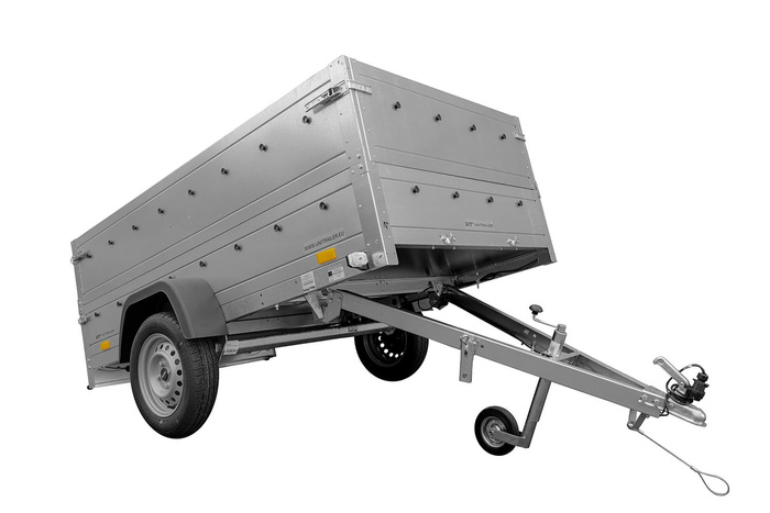 Car trailer 230x125 cm Garden Trailer 230 KIPP [with extra side walls and jockey wheel]