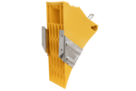 G46 wheel chock with LOKHEN mounting bracket h: 190mm