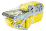 Set of four UNITRAILER 4m/50mm/5t yellow transport belts with tensioner