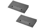 Set of two ProPlus 361570 drive-on ramps, rubber ramps 7cm, 3000kg