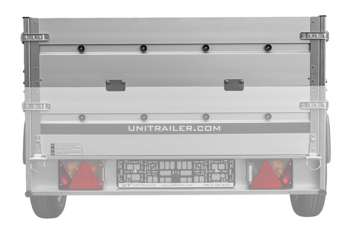 BIS aluminum sides for the UNITRAILER GARDEN 230 KIPP ALU trailer