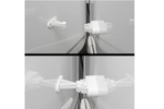 Caravan, camper door latch ProPlus 362622V02 white spring-loaded handle for holding the door