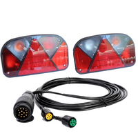 Kit: Aspöck Multipoint II rear lamps with 5 m 13-PIN harness
