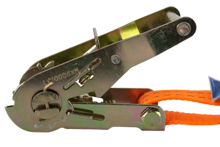 Set of four UNITRAILER 12m/35mm/2t orange transport belts with tensioner
