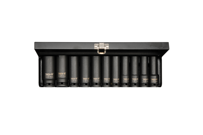 YATO YT-1054 long impact sockets 1/2" sockets 11pcs.