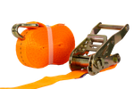 Set of four UNITRAILER 8m/25mm/1t orange transport belts with tensioner