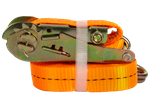 UNITRAILER 6m/25mm/1t orange transport belt with tensioner