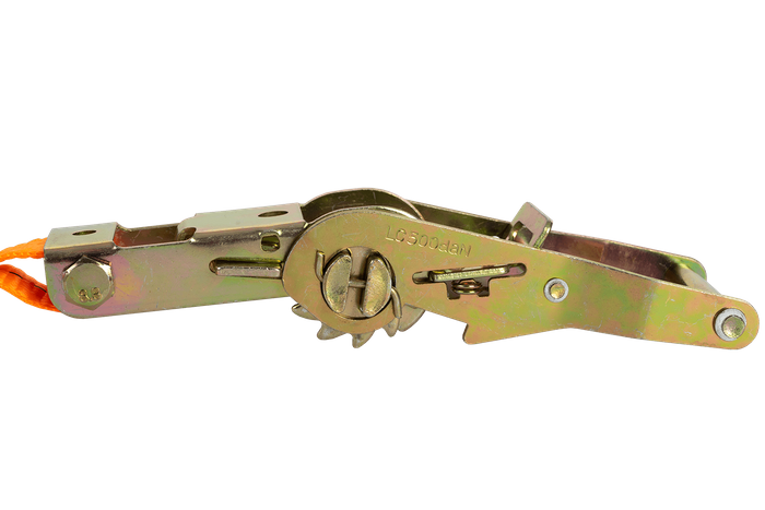 Set of four UNITRAILER 2m/25mm/1t orange transport belts with tensioner