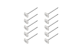 Set of ten ProPlus groundsheet pegs 361736V01 metal camping mat pegs 10cm
