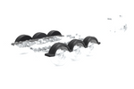 Fender for boat trailer 14" DOMAR D20430D wheel arch 930/255mm