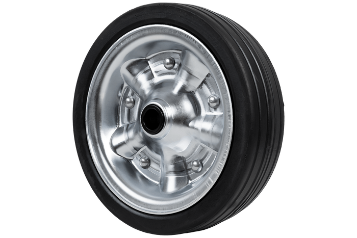 Spare wheel for the KNOTT 405725.001 jockey wheel made of solid rubber 225x65mm