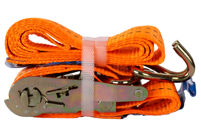 Set of four UNITRAILER 2m/35mm/2t orange transport belts with tensioner