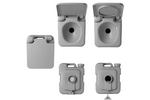 ProPlus 370415V01CR Portable Camping Toilet Gray 10L/20L