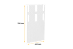 DOMAR DK5120 mudguard for trailers and semi-trailers 430×700mm