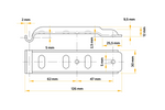 Side hitch with clasp UNITRAILER BV 10-1+BVG 10-B complete trailer side closure