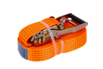 Set of four UNITRAILER 15m/50mm/5t orange transport belts with tensioner