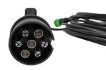MANTES electrical installation, boat trailer harness 4.4m, 7PIN plug, 2x5PIN bayonets