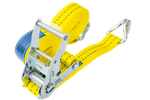Set of four UNITRAILER 6m/35mm/2t yellow transport belts with tensioner