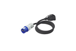 Adapter with CEE plug and socket with protective contact 16A 230V ProPlus 373530DE cable 150cm