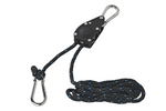 Set of two ProPlus 320054V01 wire rope winches, wire rope hoist with ratchet, 2.5m, 136kg